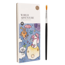 Kinder Aquarellmalbuch-Set, verstärkt, Taschenformat 19x7,8 cm