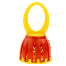 Handled Cage Bell Rattle Toy Percussion Instrument Kindergarten Teachi