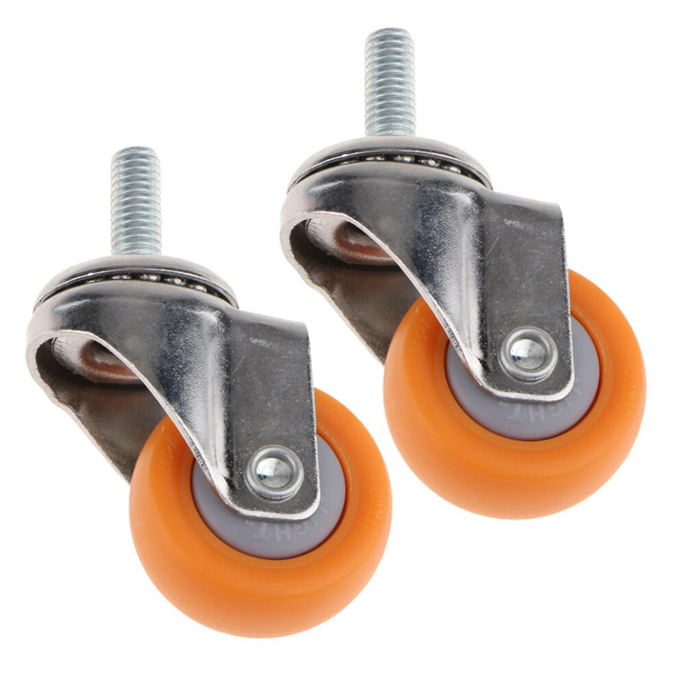 2X Heavy Duty Swivel Castor Wheels Trolley Furniture Caster 1.5Inch 6901423126169