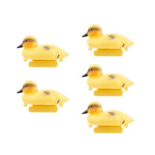 5Pcs Baby Duckings Floating Decoy Ducks Mallard Plastic Ornament Pond
