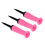 3 Pieces 83mm Long Elastic Rubber Cushion Top Plastic Golf Tees Random 3