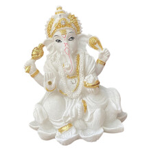 Resin Ganesha Statue Idol Sculpture Blessing God Handmade Gift