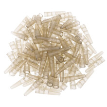 100pcs Translucent Brown Tail Rubber Cone Tubes for Saftey Lead Clips