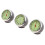 3 PCS/Set Car Thermometer Hygrometer Quartz Clock For Dashboard Orname 3