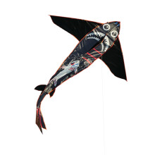 71x110inch Shark Shaped Kite for Family Game, Park, Open Areas Anti Te