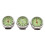 3 PCS/Set Car Thermometer Hygrometer Quartz Clock For Dashboard Orname 2