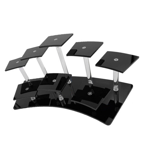 8-Layer Acrylic Riser Display Shelf Durable for Action Figure Perfumes 2