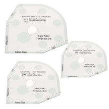 3pcs Acrylic Bowl Cozy Template Set, 6in, 8in, 10in Sewing DIY
