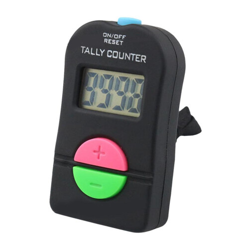 Electronic Digital Hand Tally Counter Clickers Count Up & Down 4 figur