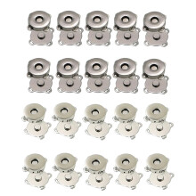 20 Pairs Magnetic Clasps Snaps Buttons DIY Purses Handbag Craft 14mm