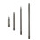 4 Piece Dial Indicator Extension Rod Set M2 5 Threaded Lengths 25 100mm Compatible with Various Measuring Tools 4