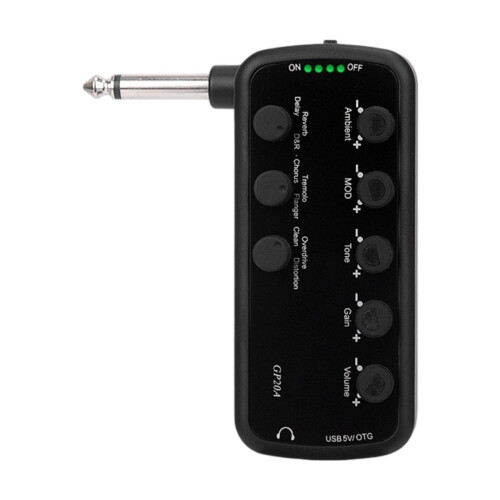 Guitar Headphone Amplifier Built-in 3 Effects for Live Performance Rec 1