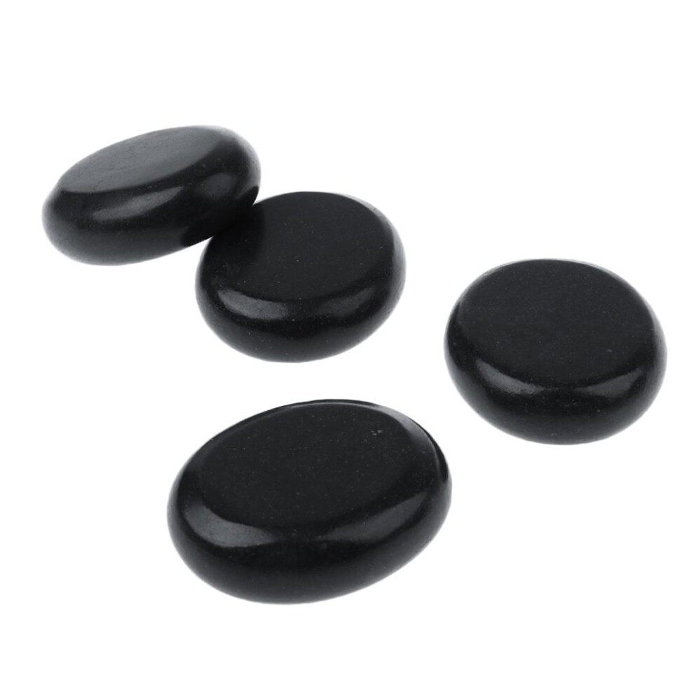 4 Pieces Hot Spa Massage Stone Rock Basalt Energy Stone for Body Facia