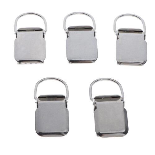 5pcs Pacifier Suspender Holder Clip Strap Clips DIY Sewing Craft 25mm