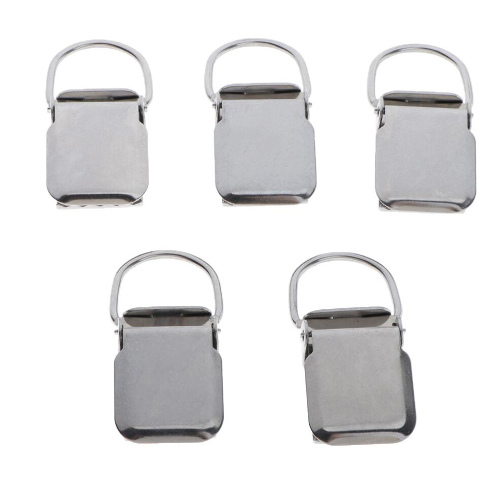 5pcs Pacifier Suspender Holder Clip Strap Clips DIY Sewing Craft 25mm