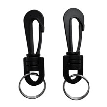 2 Pieces Scuba Diving Plastic Swivel Spring Snap Hook Clip with Split