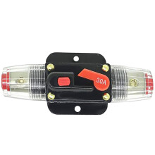 1pc 30A Amplifier Car Trunk Boat Audio Inline Circuit Breaker Fuse Hol