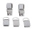 5pcs Pacifier Suspender Holder Clip Strap Clips DIY Sewing Craft 25mm 3
