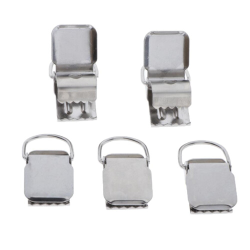 5pcs Pacifier Suspender Holder Clip Strap Clips DIY Sewing Craft 25mm 2