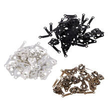 60 Sets Copper Hook and Eye Closures Fastener for Trouser Jeans Dress