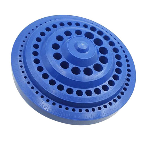 Plastic Round Rotating Drill Bit Storage Case Drill Bit Display Box
