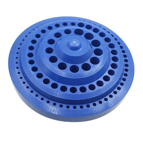 Plastic Round Rotating Drill Bit Storage Case Drill Bit Display Box 1