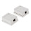 2 x Cat5e Single Port Surface Mount Outlet Box  Face Plate Backbox Com 3