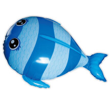 Infrared RC Inflatable Flying Fish Ballon Kids Children Toy Gifts Blue