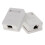 2 x Cat5e Single Port Surface Mount Outlet Box  Face Plate Backbox Com 2