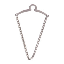 Classic Men's Tie Chain Shirt Jewelry Single Loop Brooch Wedding Gift