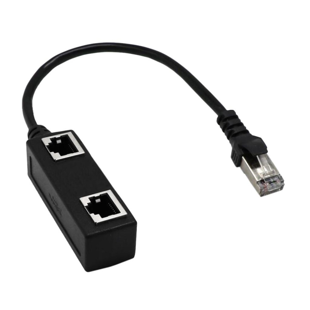 Male To 2 Female Lan Ethernet Network Splitter Coupler Adapter Cable 6901423138438
