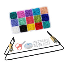 Bead Loom Kit Lobster Clasps Thread for Necklaces Jewelry Making Begin