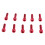 10pcs M6x20mm Aluminum Hex Socket Cap Screws Head Key Bolt Red 2