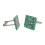 2Pcs Green Circuit Board Cufflinks Unique Design for Birthdays Wedding 1