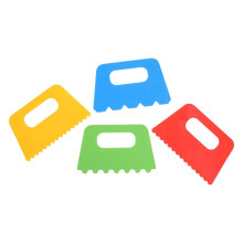 4x Pigment Paint Scraper Set Kids Toddlers Children Graffiti Drawing C
