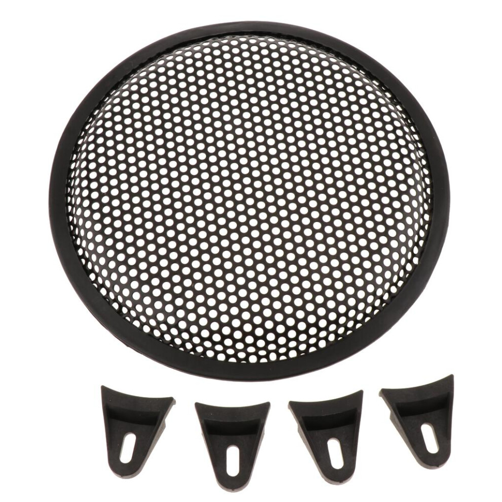 Speaker Grills Cover Case With Screws Audio Accessoric 8Inch Black 6901423133341