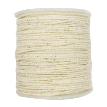100 Meters 1mm Rustic Cotton Rope Braided Twisted Cord Twine Craft Raw