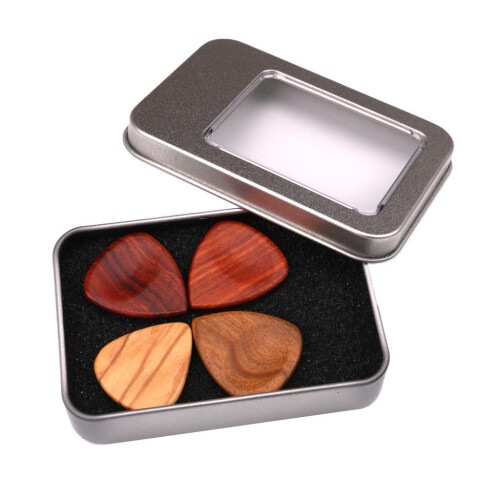 4pcs Guitar Pick Plectrums with Iron Box Set 2