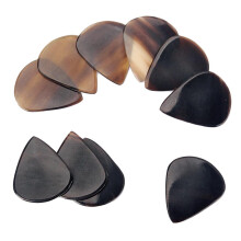 10Pcs Buffalo Horn Guitar Picks for Bass Mandolin Banjo 0.8--1.2mm