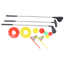 Kids Golf Set 2 Practice Hole with Flags 6 Balls for Indoor Outdoor