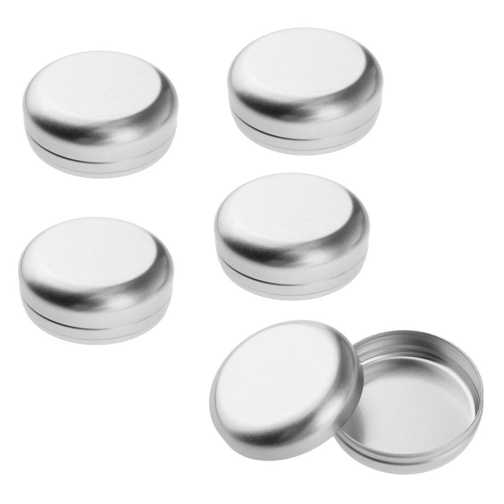 Cream 5Pcs 100Ml Aluminium Lip Balm Tin Pot Candle Herb Jar Container