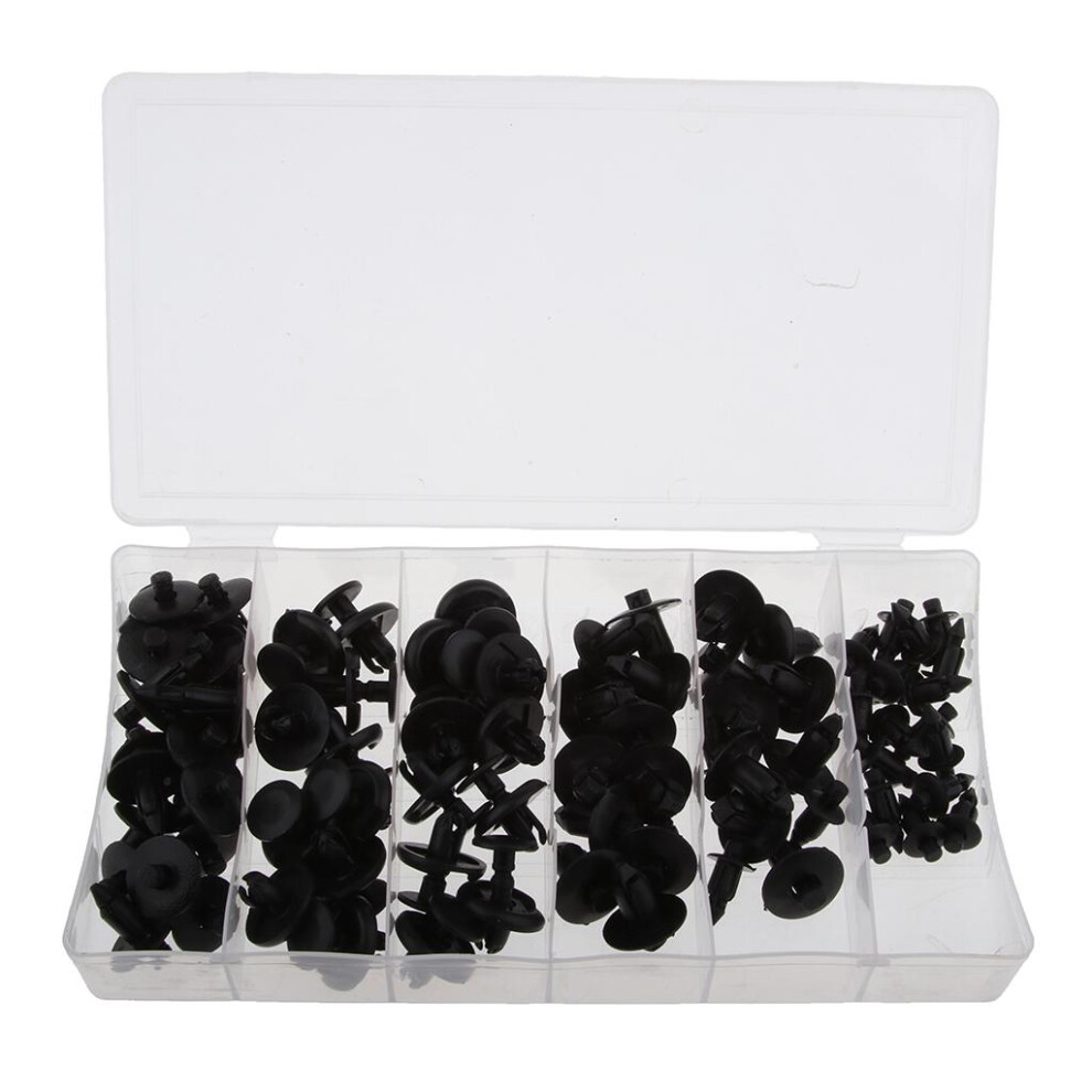 80 Piece Motorcycle/Bike Nylon Rivet Push Pin Kit For M6/ M7/ M8 6901423149359