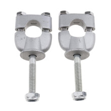 1 Pair 7/8" 22mm Handlebar Riser Clamp for Motorcycle ATV Dirt Bike