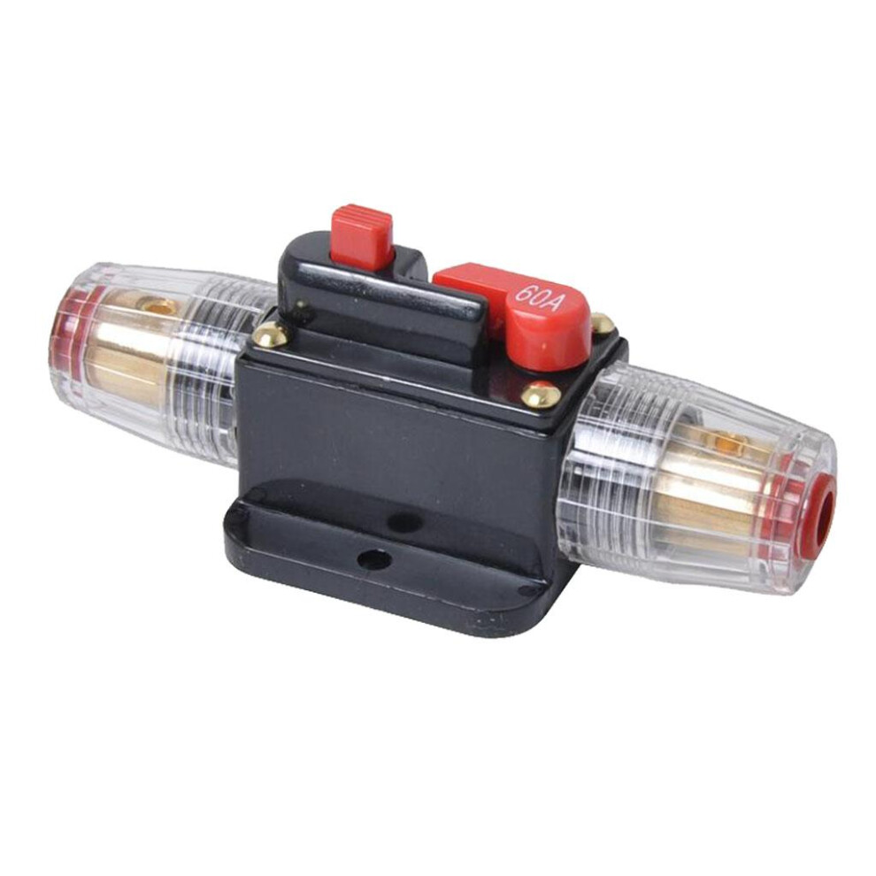 60A In-Line Dc Circuit Breaker Manual Reset Stereo/Audio/Car/Rv Fuse H 6901423149779
