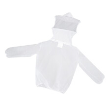 Beekeeper Beekeeping Jacket Veil Hat Suit Protective Dress White