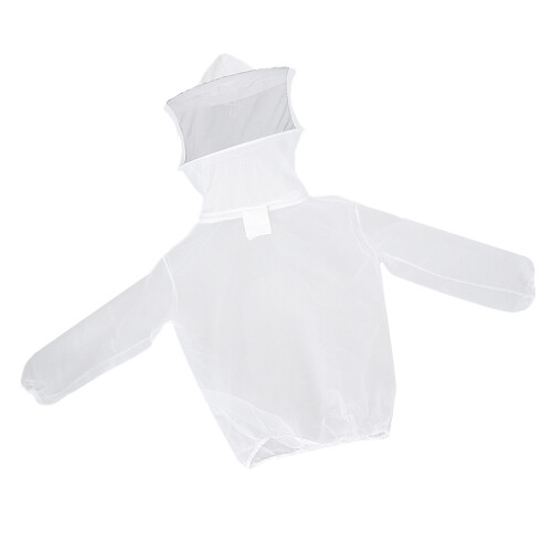 Beekeeper Beekeeping Jacket Veil Hat Suit Protective Dress White 2