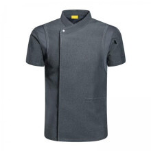 2xChef Coat Jacket Short Sleeve Cafe Restaurant Apparel Pub Unisex Uni