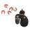 5 Pieces Bow String Buckle Clips Nocking Point + Archery Finger Guard 1