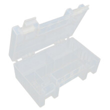 Clear AA/AAA Plastic Battery Storage Case/Organizer/Holder Holds 20 AA