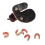 5 Pieces Bow String Buckle Clips Nocking Point + Archery Finger Guard 2